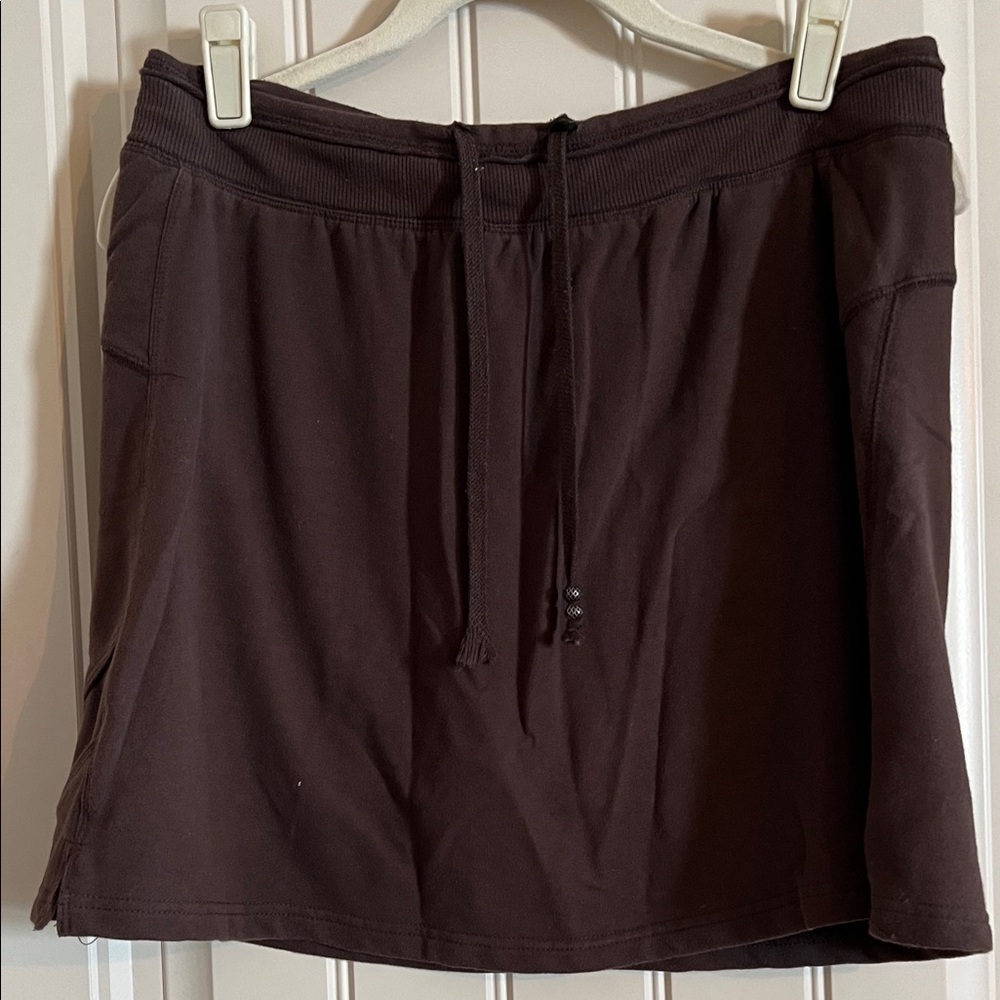 Brown Drawstring Skort - image 1